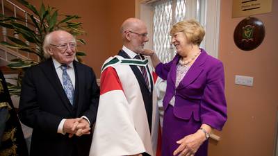 Historian Pádraig Yeates conferred with NUI’s highest degree
