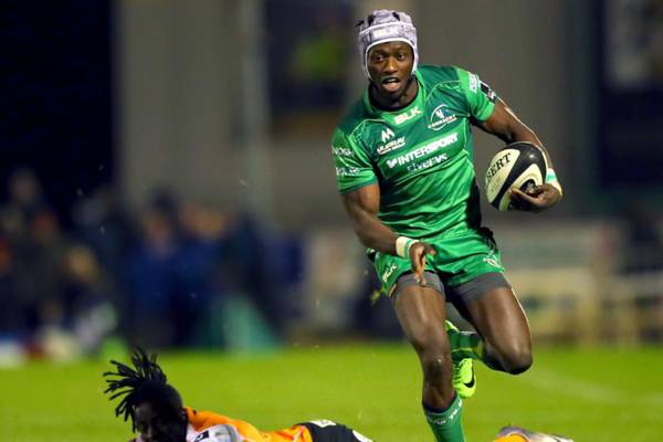 Niyi Adeolokun among Connacht starters for trip to Cardiff