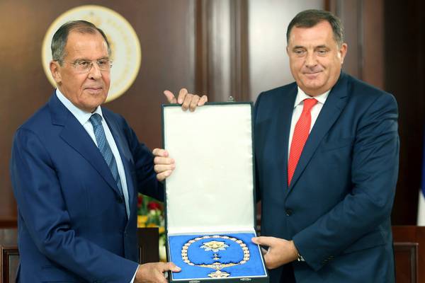 Russia denies meddling in Bosnia as elections loom