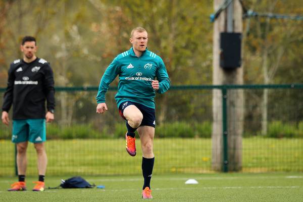 Keith Earls ruled out of Munster’s Champions Cup semi-final