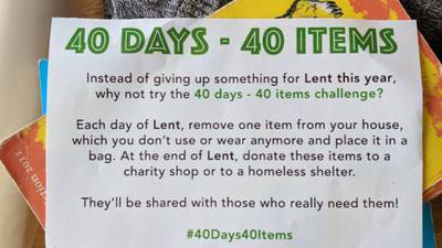 Will you be taking the #40days40items challenge this Lent?
