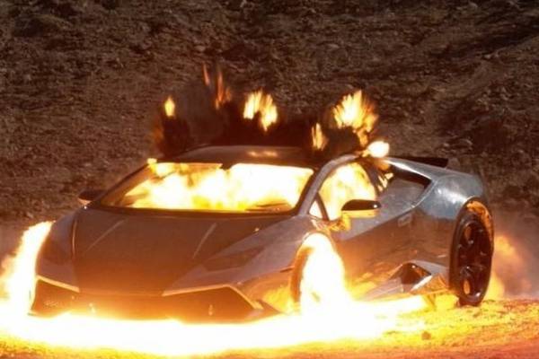 What’s worth more – a painted BMW or an exploding Lamborghini?