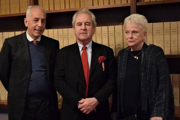 John Banville is knighted by Italy