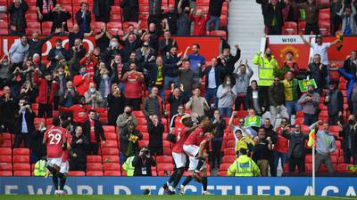 Old Trafford roars again after 436 days but Fulham hold Man United