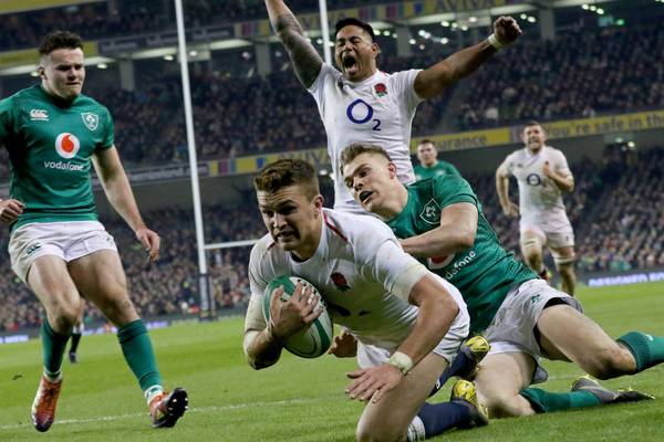 Ireland’s hopes slain as Slade and England secure bonus-point win