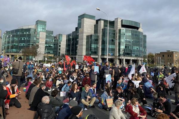 ‘Action can no longer wait’: Thousands turn out for climate protest in Dublin