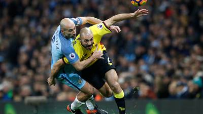 Pablo Zabaleta’s strike sets Manchester City on their way to conquering Watford