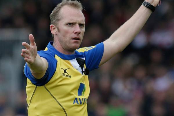 Wayne Barnes will referee the Champions Cup final