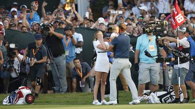 Dustin Johnson claims first major win in farcical circumstances