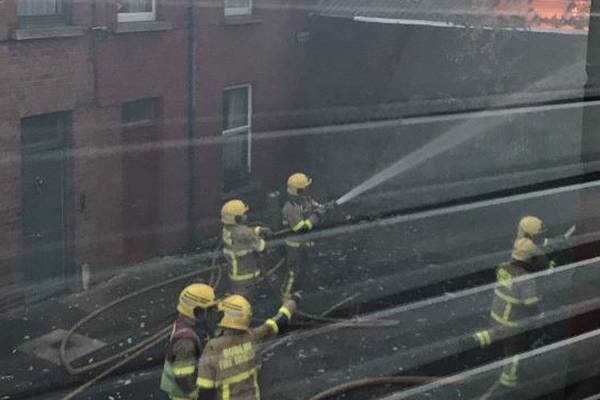 Firefighters battle blaze at disused factory in south Dublin