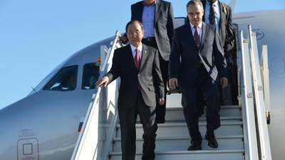 Ban Ki-Moon in Syria  peace drive at G20 summit