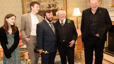 Irish Oscar stars attend St Patrick’s Day event with President