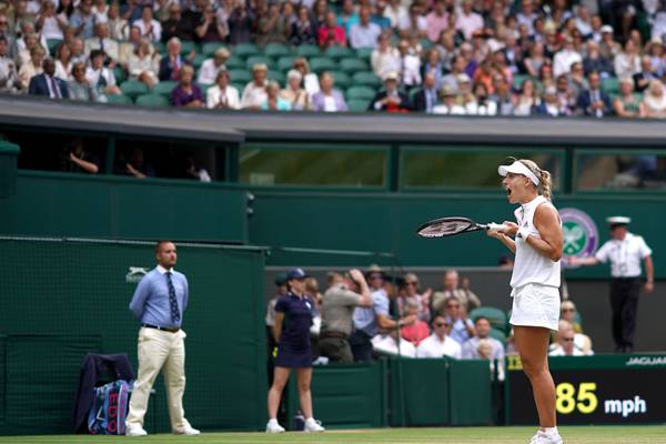 Wimbledon: Angelique Kerber forced to work by Daria Kasatkina