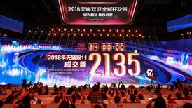 Alibaba nets record €27bn on Singles’ Day but growth rate plunges