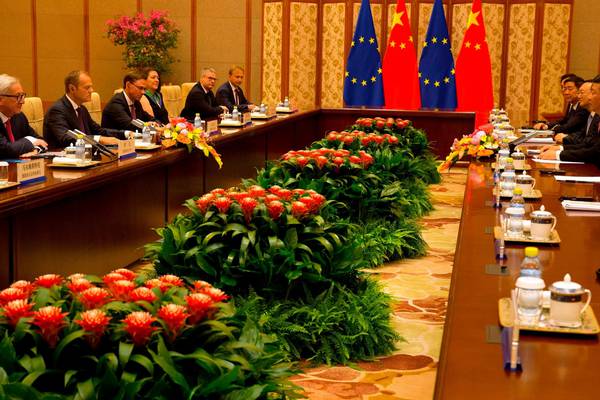 China extends olive branch to US at summit with EU