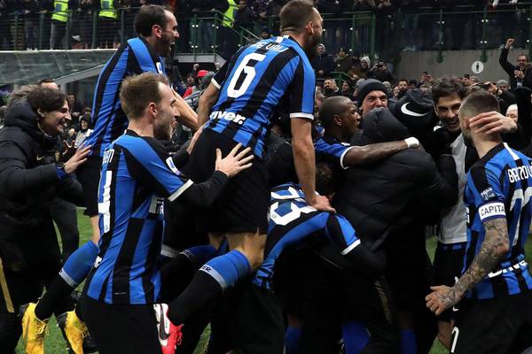 Inter Milan top Serie A after derby but Conte remains calm