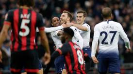 Five star Spurs blitz Bournemouth to move to second