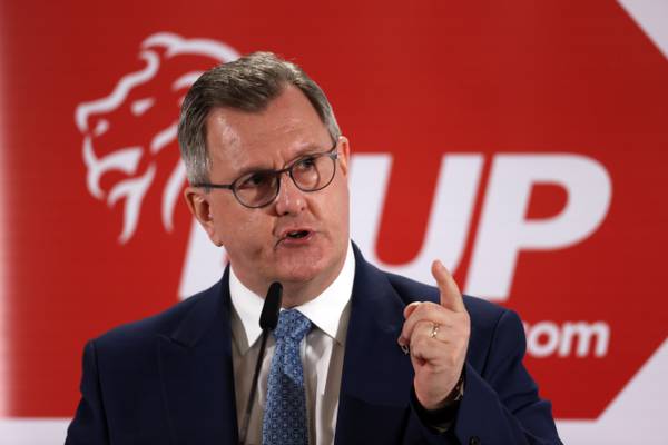 DUP ‘to shortly announce’ election candidate for Jeffrey  Donaldson’s seat
