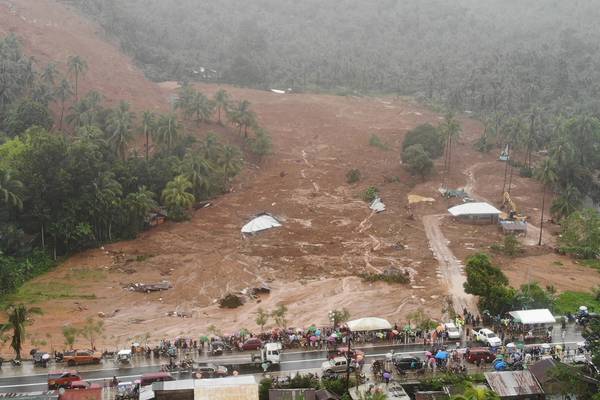 At least 56 dead in landslides and floods after Philippines typhoon