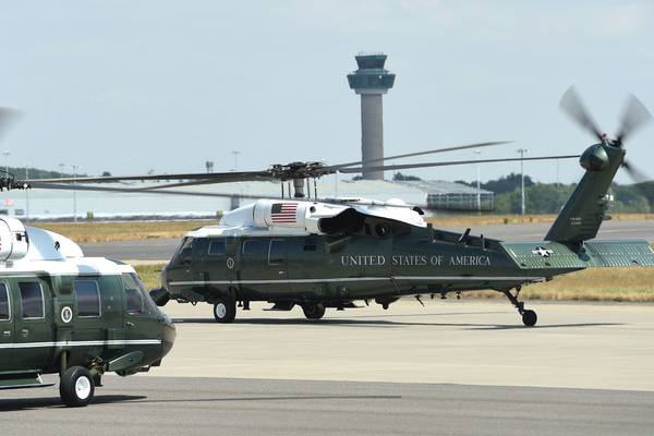 Trump's Irish visit: Marine One helicopter makes dummy run