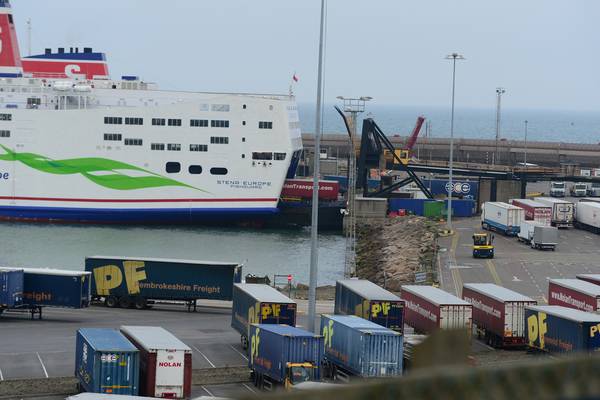 Gardaí investigate after three men found in back of truck which arrived by ferry