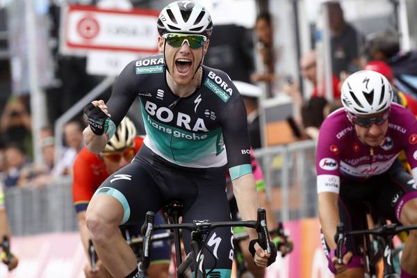 Ireland’s Sam Bennett wins stage seven of the Giro d’Italia
