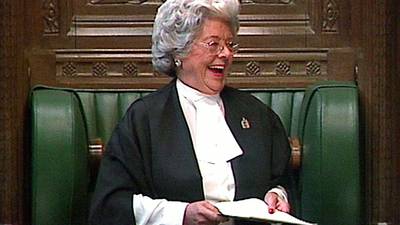 Betty Boothroyd, first female speaker of Britain’s House of Commons, dies aged 93