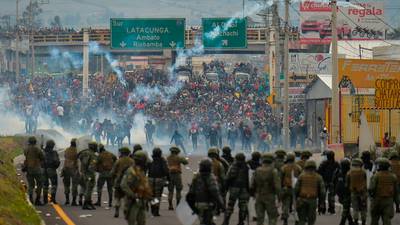 Violent protests force Ecuador’s government to leave capital