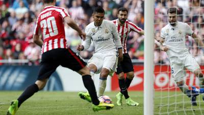 Real Madrid battle hard in Bilbao to move five points clear
