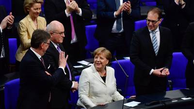 German parliament elects Merkel to fourth term as chancellor