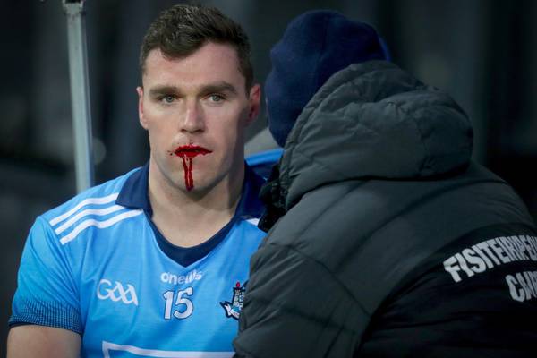 Dublin’s Paddy Andrews out for at least six weeks with broken jaw