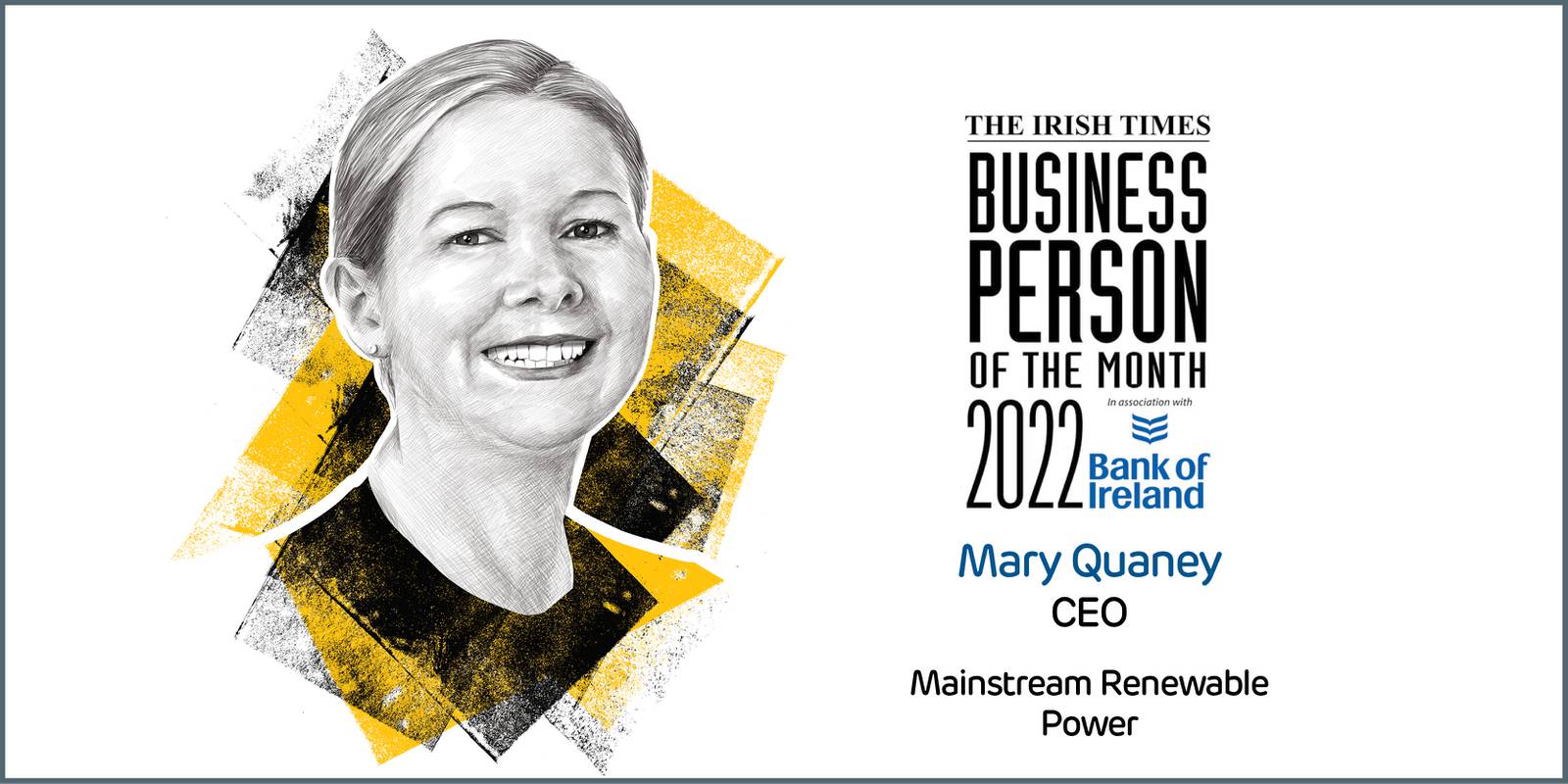 Business Person of the Month, August 2022 - Mary Quaney, Mainstream Renewable Power