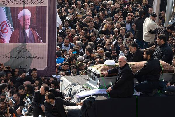 Iranian ex-president funeral draws huge crowds in Tehran