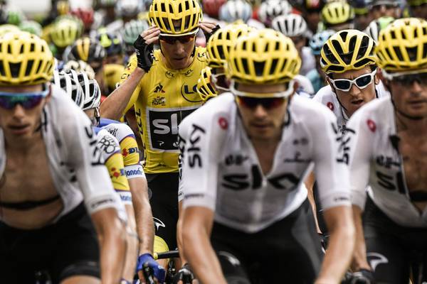 Tour de France: Sky’s Geraint Thomas crashes out of race