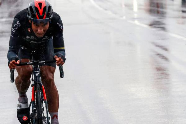 Jhonatan Narvaez solos to first Giro victory in rain
