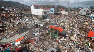 Scale of destruction hampers typhoon relief effort