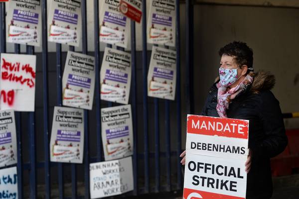 Debenhams liquidators apologise for not notifying union of stock move