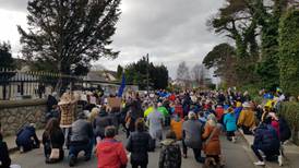 Ukrainians and Russians gather in Dublin as bombs rain down on Kyiv