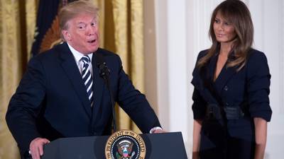 Melania Trump growing in popularity, unlike her husband