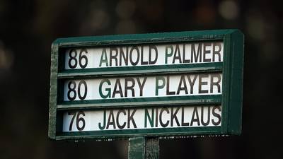 Arnold Palmer, Jack Nicklaus, Gary Player launch 80th Masters
