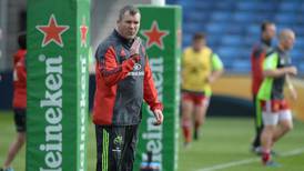Munster coach Anthony Foley in the mood for revenge