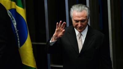 Brazil swears in new president following Rousseff impeachment