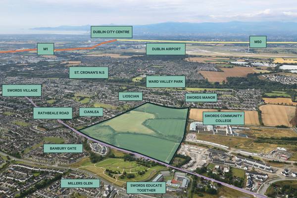 Buyer sought for Swords lands with scope for over 1,000 homes