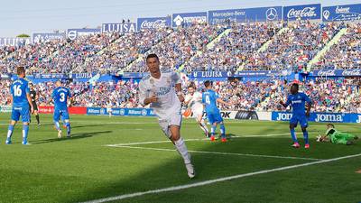 Cristiano Ronaldo scores late winner as Real Madrid defeat Getafe