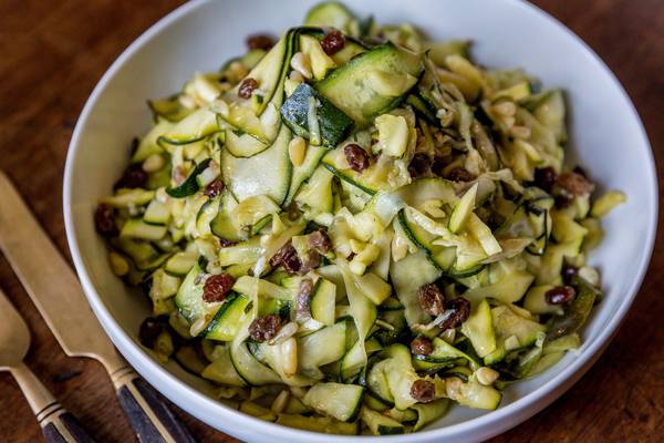 Sweet and sour courgettes