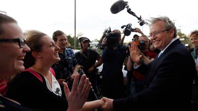 Time running out for Rudd in bid to retain power in Australian election