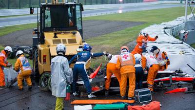 Jules Bianchi left fighting for his life  after  Japanese GP crash