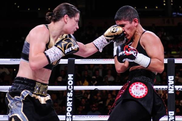 Katie Taylor defends world titles in dominant win over Serrano