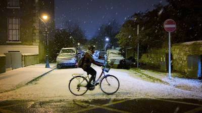 The first snow of winter falls across parts of the country