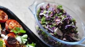 Winter kale and red cabbage slaw